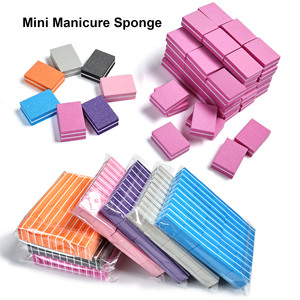 Venta caliente Mini bloque de tampón de uñas de esponja de doble cara 2 en 1 Lima de uñas de grano doble para pulir suministros de tampón de uñas de salón - Product Image 2