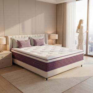 Matelas King Size en Promotion : Matelas Orthopédique de Luxe à Ressorts Ensachés avec Surmatelas, Soulagement de la Pression, Livré en Boîte - Product Image 1