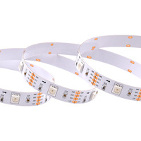 Pita LED RGB 5050 Warna Penuh SK6813 DC12V Digital 30led 30pixel IP20 Tidak Tahan Air ArtNet Terintegrasi Addressable Led Strip