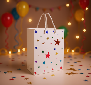 Sacchetti Regalo Serie Stella Dorata, Stampa a 6 Colori, Bomboniere per Feste di Compleanno - Product Image 2
