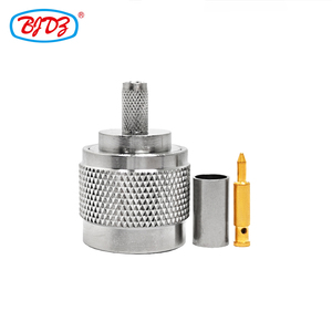 Connettore Maschio Tipo N Stile Crimp Compatibile con Cavi Coassiali RG58/<span class=keywords><strong>U</strong></span> RG142B LMR195 LMR200 LMR240 - Product Image 1