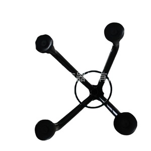 Bastón de cuatro patas Jinhui de aleación de aluminio con altura ajustable para personas mayores y base estable - Product Image 2