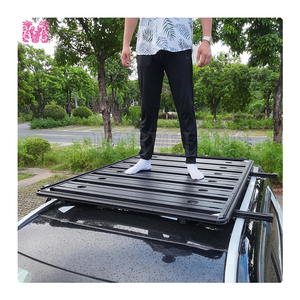 <span class=keywords><strong>Porte</strong></span>-bagages de toit en aluminium pour SUV <span class=keywords><strong>4x4</strong></span> tout-terrain, capacité de 100 kg+, pour planches de surf et vélos - Product Image 2