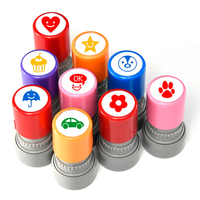 Tampon encreur en caoutchouc pour enfants, pour pâte à modeler, avec impression personnalisée, transfert de motifs, logo vintage mignon, pour henné