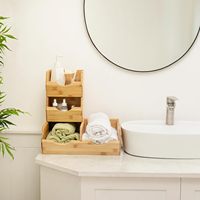 Panier de rangement en bambou empilable pour pommes de terre et oignons, idéal pour comptoir de cuisine, organisateur de garde-manger, panier à fruits et légumes