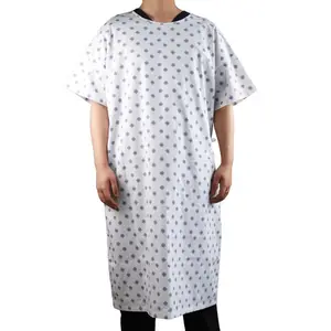 Jonathan Uniforme Vestidos Clássicos de Algodão para Pacientes Médicos Cirúrgicos estampados em tecido unissex