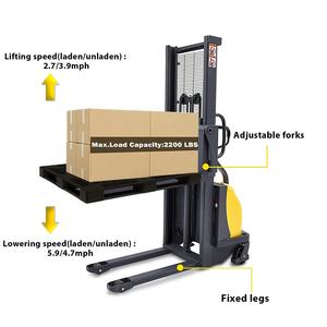 Carretilla elevadora eléctrica de 1,5 toneladas con soporte de elevación móvil hidráulico, componente de motor de núcleo de camión alimentado por batería inteligente - Product Image 3