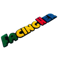 Patchs brodés en feutre 3D colorés de haute qualité avec logo Cheni, lettres thermocollantes en forme de cœur pour sweats à capuche et chapeaux