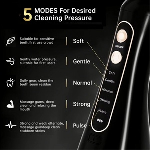 Irrigador Bucal Dental Inalámbrico Portátil con 5 Niveles de Presión y Boquilla de 360° Recargable por USB, Resistente al Agua para Uso Doméstico - Product Image 4