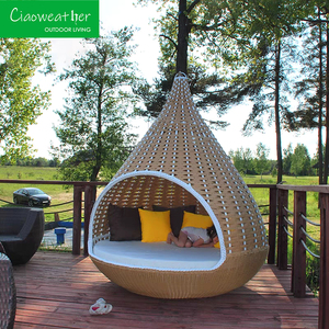 Muebles de Jardín Modernos, Silla Colgante de Mimbre con Forma de <span class=keywords><strong>Nido</strong></span> de Pájaro para Piscina de <span class=keywords><strong>Hotel</strong></span>, Playa, Tumbona para Exteriores - Product Image 1