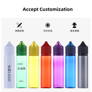 Plástico transparente PET resistente a los niños Hubby Gorill unicornio Squeeze Eye Oil Gotero Botella 10ML/15ML/30ML/50ML/60ML/70ML/100ML/120ML - Product Image 3