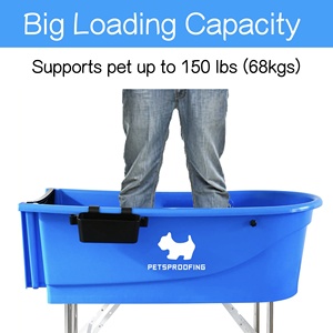 حوض استحمام مُصمم باستمرار من Novelty قابل للطي مصنوع من الفولاذ المقاوم للصدأ والبلاستيك ABS للاستحمام والحمام مع الحيوانات الأليفة والكلاب والقطط والحيوانات الأليفة - Product Image 5