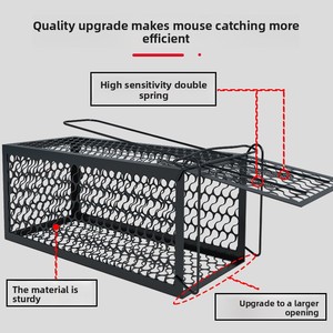 Piège à souris robuste amélioré en gros <span class=keywords><strong>pour</strong></span> usine, <span class=keywords><strong>cage</strong></span> à rats, piège à souris à déclenchement rapide, peut servir de <span class=keywords><strong>cage</strong></span> de transport - Product Image 5