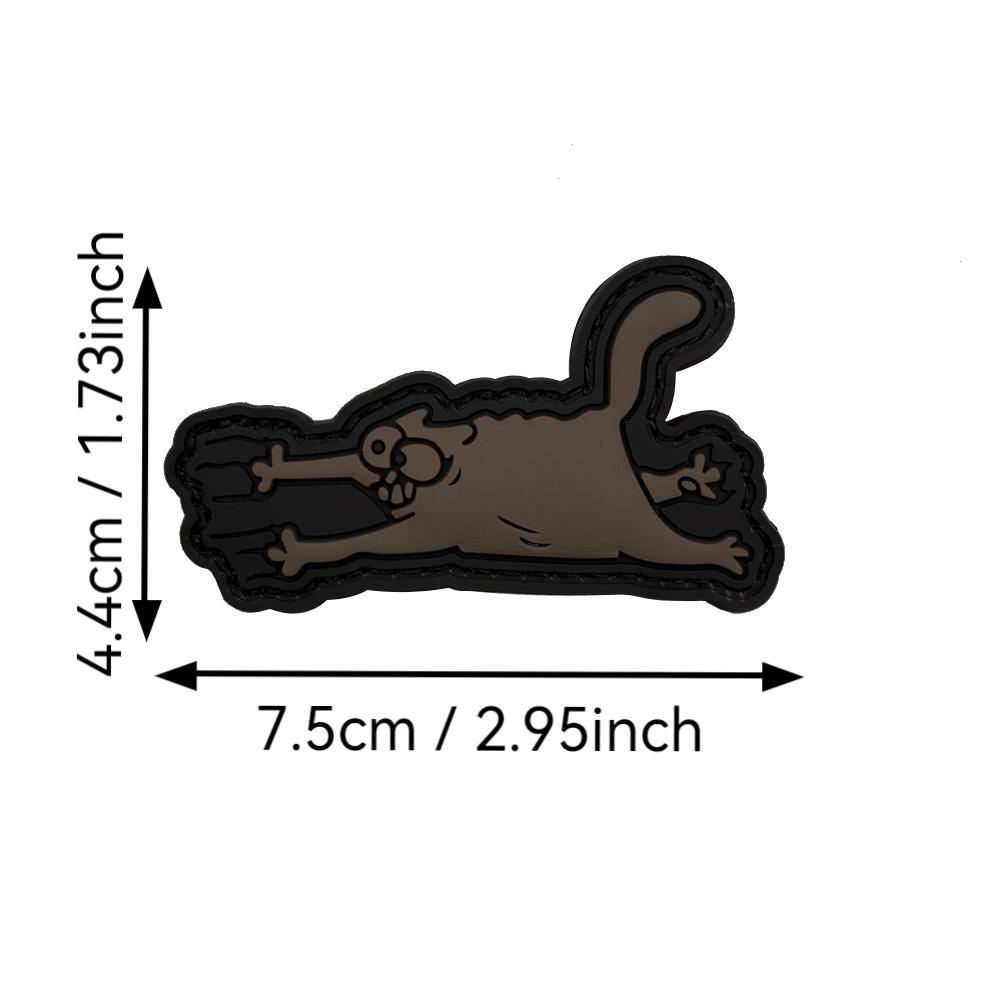 Scratch scratch kitten (black background brown)