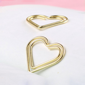 Trái Tim Nhỏ Hình Dạng Vàng Kẹp Giấy - Product Image 3