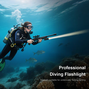 Lampe de plongée LED <span class=keywords><strong>Ferei</strong></span> en alliage d'aluminium, étanche IPX8, 3780 lumens, 4 piles 18650, luminosité réglable CREE, offre spéciale - Product Image 5