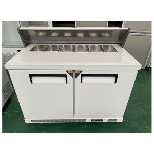 Réfrigérateurs de présentation pour légumes, vitrine réfrigérée avec couvercle supérieur, congélateur à commande numérique en acier inoxydable 200L pour la préparation de salades combinées - Product Image 3