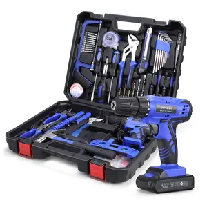 High Quality Low Price 10mm High Torque 21V Power Drills Portable Hand Tool Electric Cordless Drill Tools Kit Sets