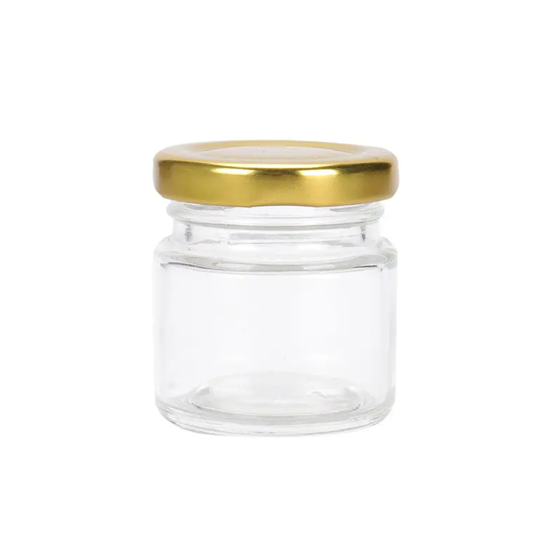 25Ml 35Ml 50Ml 70Ml 100Ml Goedkope Prijs Fancy Mini Ronde 30Ml 1Oz Vogel nest Glazen Fles Mini Glazen Pot Voor Honing Jam Bruiloft