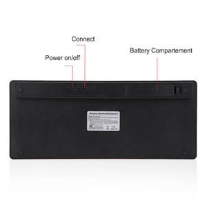 คีย์บอร์ดไร้สายขนาดเล็กบางเฉียบฝรั่งเศสรัสเซียสเปนแป้นพิมพ์เยอรมันเกาหลีหลายภาษา - Product Image 6