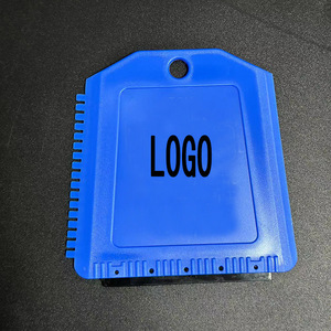 Plastic Ice Scraper 12x11.5cm With Hole Printable Logo For Car Use - Product Image 2