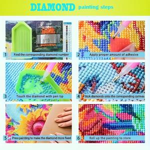 SONGWOOARTフラワーフルドリルDiyダイヤモンド刺繍タンポポラインストーンダイヤモンド絵画モザイクホーム装飾ギフトの写真 - Product Image 6