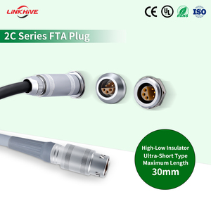 LHJM OEM/ODM IP50 Customized 2C Series 2-14P Pin Male Push Pull Aviation Plug Aerospace Connectors Compatible for 2C <strong>FFA</strong> 6A - Product Image 3