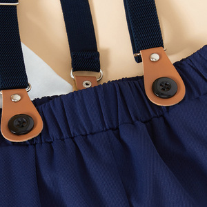 Ensemble <span class=keywords><strong>de</strong></span> tenue formelle pour bébés garçons, chemise à manches courtes avec short à bretelles, idéal pour les spectacles <span class=keywords><strong>de</strong></span> piano, les mariages, les événements <span class=keywords><strong>de</strong></span> garçons d'honneur - Product Image 4