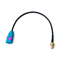 Câble adaptateur d'antenne de véhicule Fakra Z femelle vers SMA femelle 19cm RG174 à faible perte pour voiture GPS 4G LTE OEM ODM Vente en gros RoHS