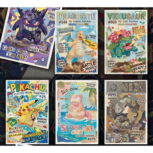 PY Pikachuu Lightning and Thunder ArtBoard Party Limited Blind Box Custom Comic Umbreon Character Pokemoned Card Board Game - Product Image 3