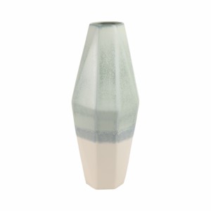 Vase à facettes triple ton pour la décoration du salon, accent décontracté pour la maison, chambre, bureau, cuisine - Product Image 3