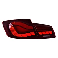 Feux arrière LED 35W rouges, design écaille de dragon, clignotants séquentiels dynamiques, 12V, pour BMW Série 5 F10/F18 (2011-2017), nouvelle version, installation/upgrade