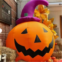 Modelo Inflable de Calabaza para Decoración de Eventos de Halloween, Globos Inflables Grandes con Forma de Calabaza