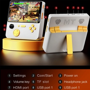 Consola de Videojuegos Retro E5, Batería Externa de 6000 mAh, Consola de Juegos Portátil de 5 Pulgadas con Pantalla IPS, 22 W, Consolas de Juegos Clásicas Arcade - Product Image 3