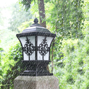 Le nouveau style américain européen laiton LED lampe extérieure en cuivre lampe en verre colonne de jardin lumière pilier lumière Villa jardin porte poste - Product Image 6