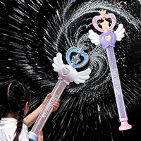 Pistolet à eau spirale féerique multi-trous, baguette magique extractible, jouet pour enfants, idéal pour les jeux d'été en extérieur