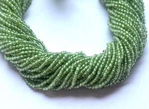 Perles rondes en pierre verte pour la fabrication de colliers, brin de 20 cm - Product Image 6