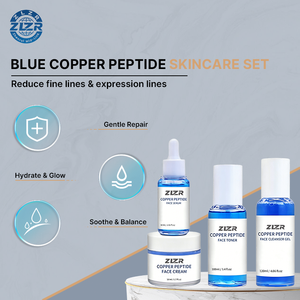 Private Label OEM Anti-Wrinkle Glowing Skin Care Set Vitamin <b>C</b> Hyaluronic Acid Pore Refining <b>Serum</b> Luxurious All Skin Types - Product Image 3