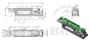 Bifa longitud 2m PU correa de distribución sistemas transportadores máquina para paneles solares - Product Image 6