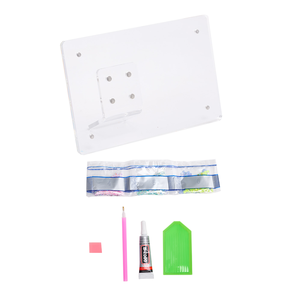 Support de cadre photo magnétique en acrylique transparent <span class=keywords><strong>pour</strong></span> peinture diamant DIY, cadre photo de table, décoration de bureau et de maison, kit DIY - Product Image 6