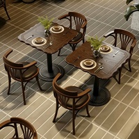 Retro Europäischer Wiener Bugholzstuhl mit Gepolstertem Ledersitz, Robuster Kommerzieller Café-Möbel Esszimmer Hotel Armlehnstuhl aus Holz