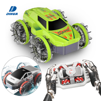 Voiture RC innovante 2 en 1, contrôle 2.4G 4CH pour la terre et l'eau, marche en crabée, rotation à 360 degrés, conduite latérale pour des cascades avancées