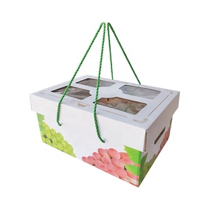 Boîte <span class=keywords><strong>Cadeau</strong></span> ZY pour Fête aux Fruits, Panier de <span class=keywords><strong>Chasse</strong></span> aux Fruits d'Été, Ananas, Fraise, Pastèque, Orange, Boîte à Friandises avec Poignée, Boîte de Vente au Détail - Product Image 3