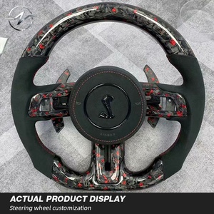 Volante Deportivo de Fibra de Carbono Forjado para <span class=keywords><strong>Ford</strong></span> <span class=keywords><strong>Mustang</strong></span> S550 2015-<span class=keywords><strong>2023</strong></span> 5.0L GT V8 350 500 Shelby <span class=keywords><strong>Mach</strong></span> <span class=keywords><strong>1</strong></span> RTR - Product Image 4