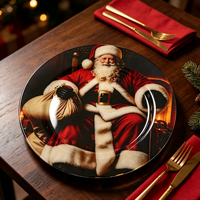 Assiettes de Présentation Plates en PP Personnalisables de Luxe 13 Pouces Légères Durables Réutilisables 50 Pièces Vaisselle pour la Maison et les Hôtels Vente Directe