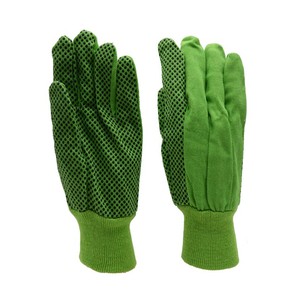 PRISAFETY miglior prezzo PVC punteggiatura Palm <span class=keywords><strong>10</strong></span> OZ guanti <span class=keywords><strong>da</strong></span> giardino in cotone guanto <span class=keywords><strong>da</strong></span> lavoro <span class=keywords><strong>da</strong></span> cantiere donna donna primavera verde - Product Image 5