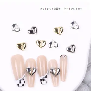 2022 TSZS Alloy Broken Heart Shape Nail Parts Nail Deco Korea Figures For Manicure Accessories