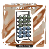 Étagères d'exposition de magasin commercial moderne support pour casque de soleil Baseball Cowboy Trucker Dandy Hat Bucket Sport Golf Polish