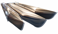 Bateau ponton en aluminium soudé Allhouse Mini Luxury (Yacht de luxe) avec canapé, moteur hors-bord et télécommande pour la pêche et le divertissement