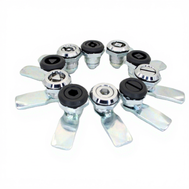 Huiding MS763 Zinc Plated Alloy Quarter Turn 1/4 Plastic Cam Lock Cabinet Lock